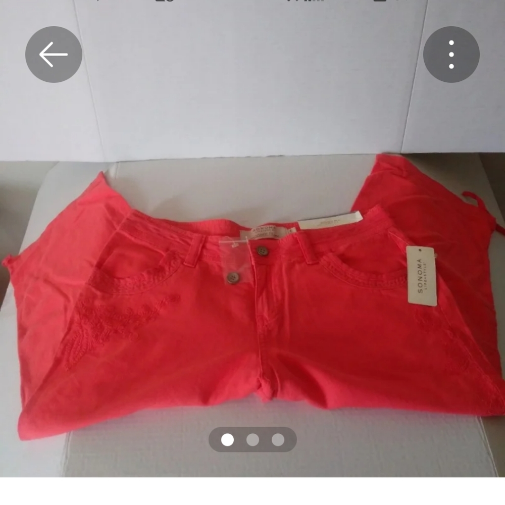 Sonoma capris SZ6 NWT